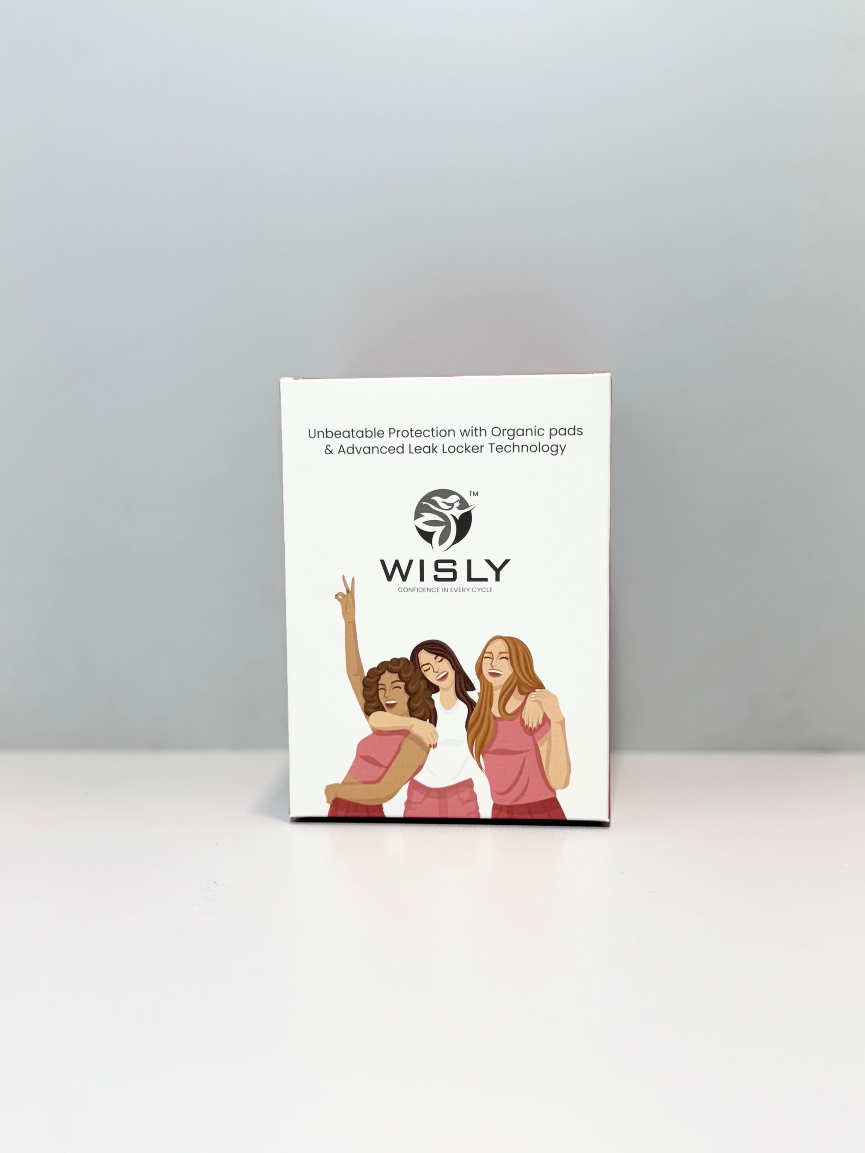 Wisly XL-20 Comfort Pack | Organic Rash-Free Sanitary Pads for Women | Her Superpower Days