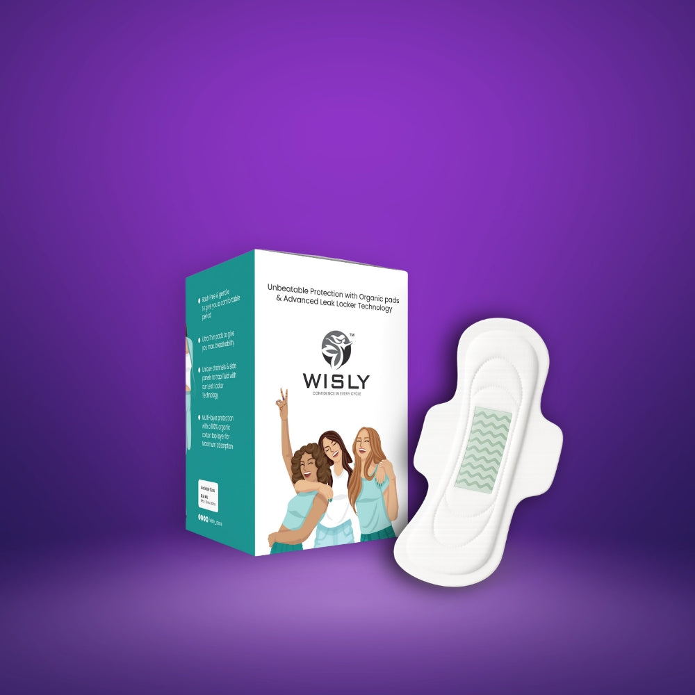 Wisly XXL-8 Trial Pack | Organic Rash-Free Sanitary Pads for Women | Her Superpower Days